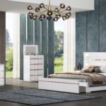 ALICIA WHITE KING BEDROOM SET
